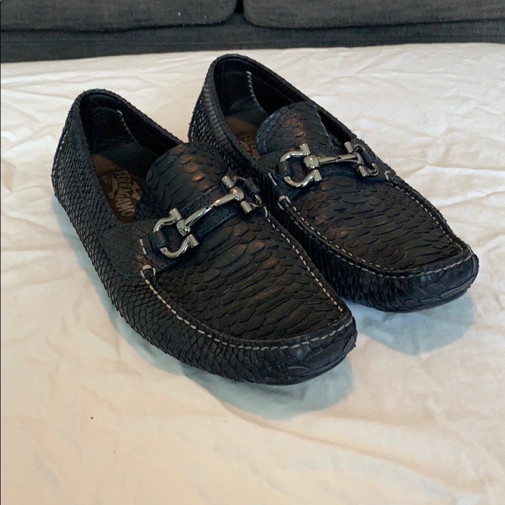 Python Ferragamo Driver loafers
